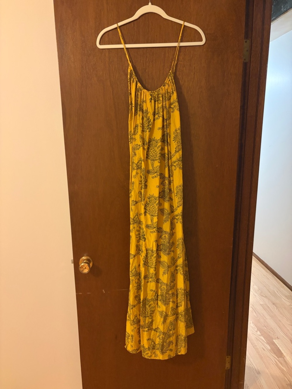 NWOT Madewell Silk U-Neck Crossback Maxi Dress in Paisley - Picture 5 of 10